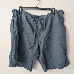 Columbia‎ Mens Linen Cotton Dark Blue Shorts Size XL